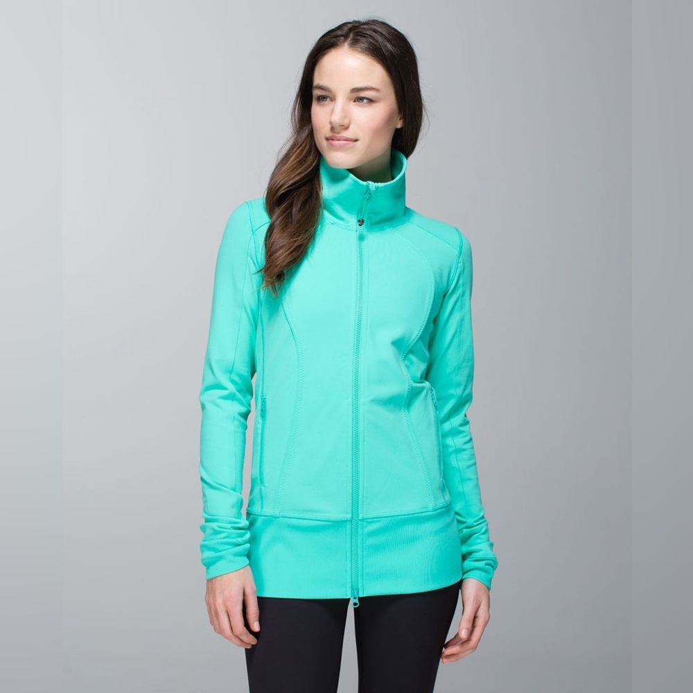Lululemon Nice Asana Jacket Bali Breeze Size 8 - Picture 1 of 8